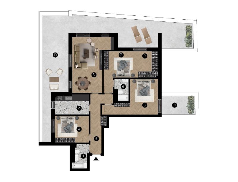 apartament 4 camere