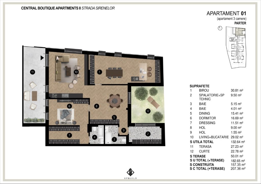 apartament 3 camere - 01