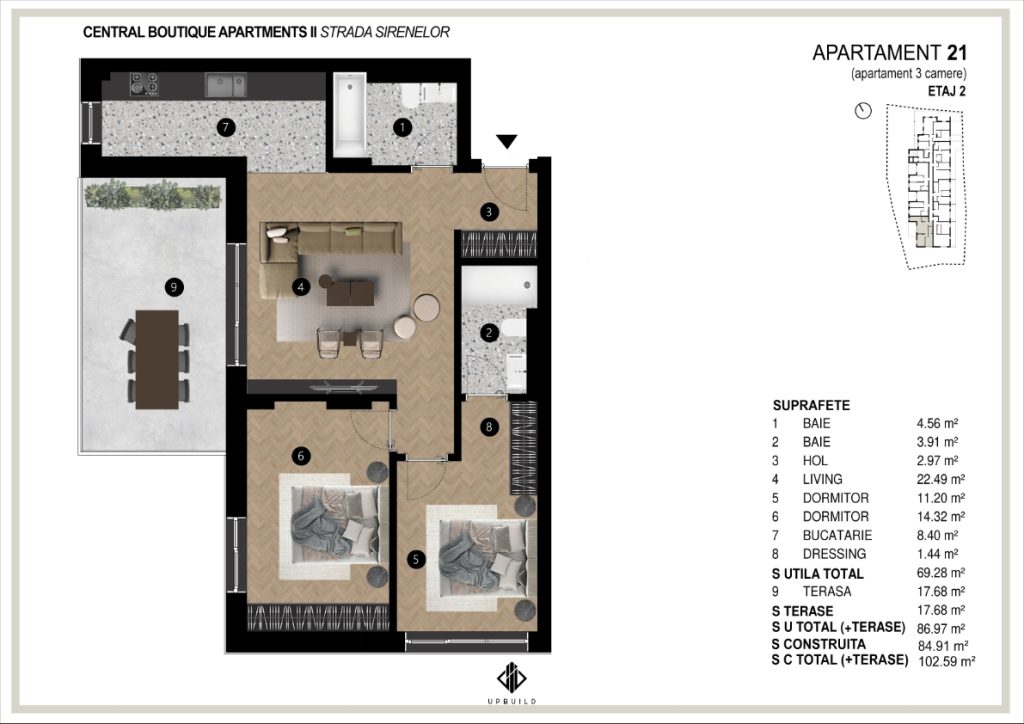 apartament 3 camere - 21